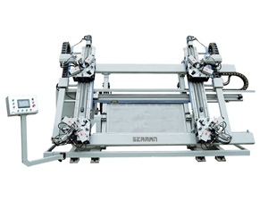 鋁門窗數(shù)控四頭組角機(jī) LZ JJ4-CNC-100×1800×3000